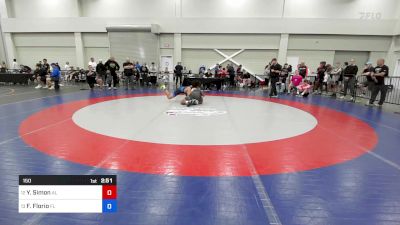 150 lbs 1/4 Final - Yanik Simon, Alabama vs Frankie Florio, Florida