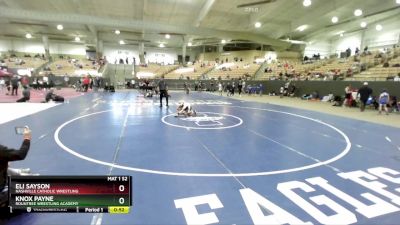 60 lbs Semifinal - Eli Sayson, Nashville Catholic Wrestling vs Knox Payne, Rountree Wrestling Academy