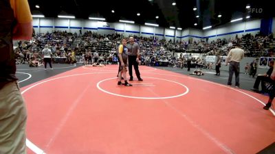 126 lbs Quarterfinal - Caysin Perkins, Comanche Takedown Club vs Jaxson Calhoun, Noble Takedown Club