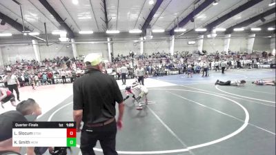 65 lbs Quarterfinal - Lucas Slocum, Stout Wrestling Academy vs Kanon Smith, Mcwc