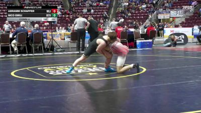 121 lbs Consi 4 - Abramm Schaffer, Wilson vs Nico Emili, Bethlehem Catholic