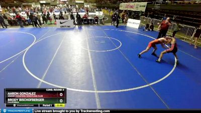 114 lbs Cons. Round 3 - Aaron Gonzalez, Swamp Monsters Wrestling Club vs Brody Bischofberger, California