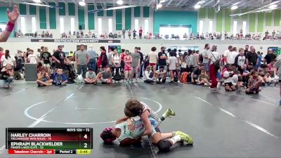 72 lbs Quarterfinal - Harley Charroin, Tallahassee War Noles vs Ephraim Blackwelder, Finger Lakes Elite