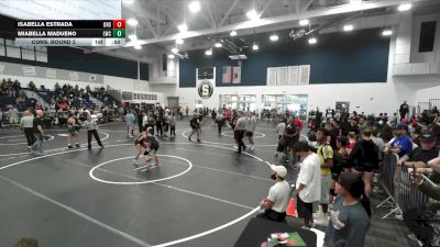 110 lbs Cons. Round 2 - Miabella Madueno, Legacy Wrestling Center vs Isabella Estrada, Downey High School