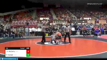 113 lbs Champ. Round 1 - Kaeden McCarty, Colby vs Pete Herbst, Andale