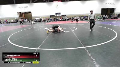 150A Semifinal - Mason Todd, Christian Brothers College vs Colton Barlow, Broken Arrow