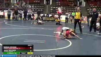 65 lbs Round 2 (4 Team) - Baran Stevens, Midwest Xtreme Wrestling vs Anze Williams, Michigan Raiders