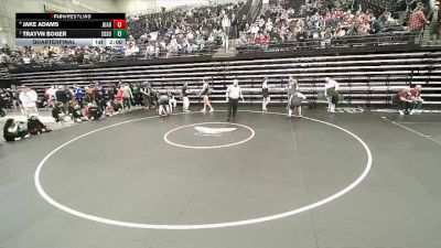 3A 285 lbs Quarterfinal - Trayvn Boger, South Summit vs Jake Adams, Juab