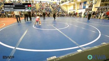 49 lbs Rr Rnd 1 - Denver Allen, Barnsdall Youth Wrestling vs Amavi Cline, Coweta Tiger Wrestling