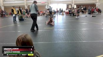 58 lbs Round 1 (6 Team) - Grayson Lagrow, MI Pitbulls vs Marcello Sanchez, Ares