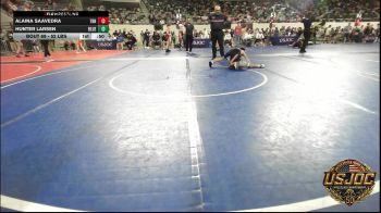 52 lbs Consi Of 8 #2 - Alaina Saavedra, Top Rank Hammers vs Hunter Larsen, Blue Devil Wrestling