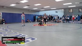 113 lbs Cons. Round 5 - Jaxson Mayberry, Union County vs Drake Craig, Athens