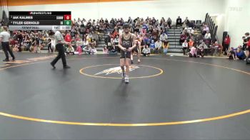 95 lbs Semifinal - Jak Kalmes, Springville Gold Medal Wrestli vs Tyler Gerhold, DC Elite