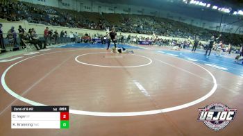 49 lbs Consi Of 8 #2 - Cason Inger, BullTrained vs Kingston Branning, Tuttle Wrestling Club