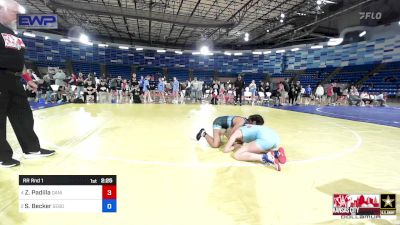 95-105 lbs Rr Rnd 1 - Zariah Padilla, Daniel Cormier Wrestling Club vs Siera Becker, Sebolt Wrestling Academy