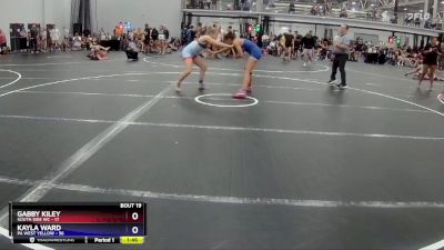 145 lbs Round 5 (8 Team) - Kayla Ward, PA West Yellow vs Gabby Kiley, South Side WC