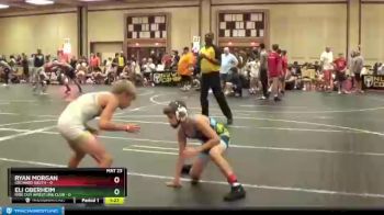 80 lbs Round 3 (6 Team) - Eli Oberheim, Ride Out Wrestling Club vs Ryan Morgan, Orchard South