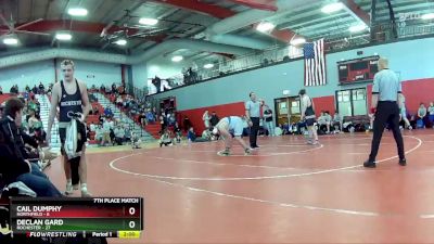 285 lbs Placement (16 Team) - Cail Dumphy, Northfield vs Declan Gard, Rochester