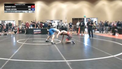 157 lbs Champ. Rd Of 16 - August Katz, Edge Wrestling vs Zane Leitzel, Cavalier Wrestling Club