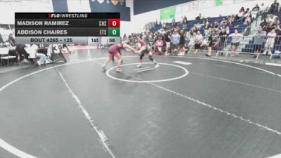 125 lbs Cons. Round 3 - Madison Ramirez, Chaparral High School vs Addison Chaires, ETS