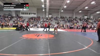 152 lbs Semifinal - Madison Cooley, GA vs Kaylah Evans, NC
