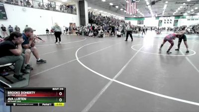 95 lbs Cons. Round 1 - Ava Lurten, Bethany USA vs Brooks Doherty, Sly Fox Wrestling