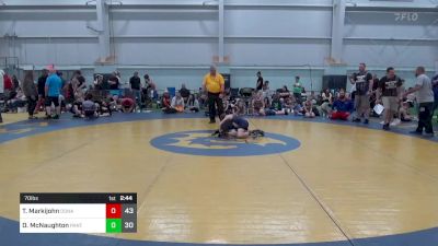 70 lbs Round 4 - Tj Markijohn, Donahue Wrestling Academy vs Dane McNaughton, Panther Elite