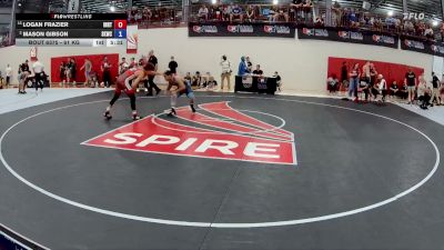 61 kg Champ. Round 4 - Logan Frazier, Indiana RTC vs Mason Gibson, SKWC