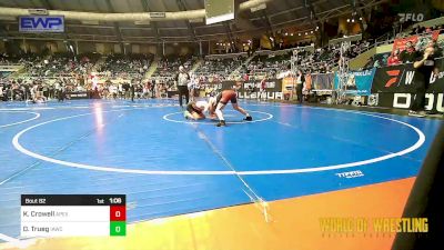 105 lbs Quarterfinal - Kellan Crowell, Apex vs Declan Trueg, Immortal Athletics WC