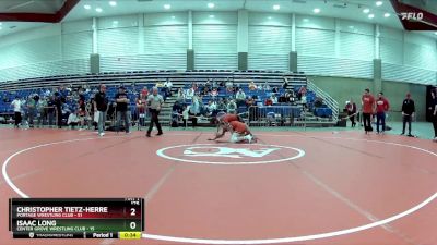 175 lbs Round 4 (6 Team) - Christopher Tietz-Herrera, Portage Wrestling Club vs Isaac Long, Center Grove Wrestling Club