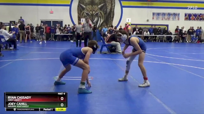 113 lbs Cons. Round 2 - Joey Cahill, Waukee Northwest vs Ryan Cassady ...