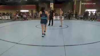 50 kg Round Of 32 - Victoria Nunez, McKendree Bearcat Wrestling Club vs Samara Chavez, Team Tornado Wrestling Club