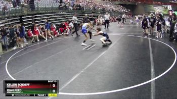 90 lbs Round 5 (6 Team) - Kellen Schoeff, Indiana Gold vs Isiah Reed, Nebraska Blue