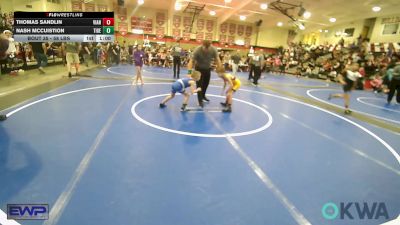 58 lbs Consi Of 4 - Thomas Sandlin, Vian Wrestling Club vs Nash McCuistion, Tiger Trained Wrestling