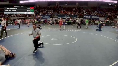 D 1 106 lbs Cons. Round 1 - Owen Rainey, C.E. Byrd vs Ethan Nolte, Benton