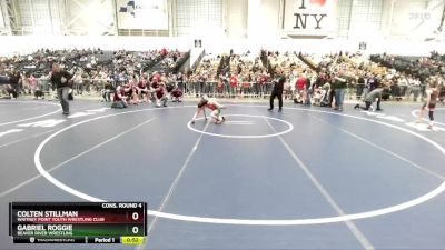 62 lbs Cons. Round 4 - Gabriel Roggie, Beaver River Wrestling vs Colten Stillman, Whitney Point Youth Wrestling Club