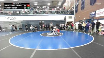 52 lbs Cons. Semi - Cannon Crisler, Treasure Valley Wrestling Club vs Lysle Camden English, Suples Wrestling Club