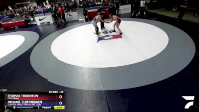 65 lbs Cons. Semi - Thomas Thornton, California vs Michael Clemmensen, Clayton Valley Wrestling Club