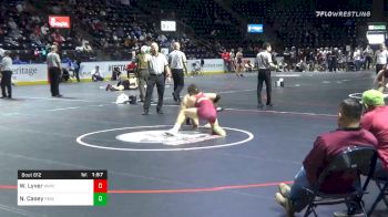 160 lbs Semifinal - Weston Lyver, White River vs Nolan Casey, Peninsula