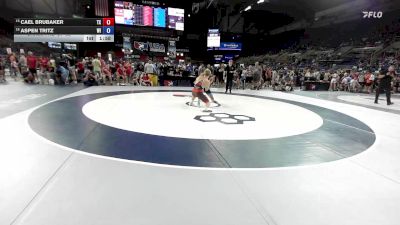 138 lbs Champ. Rd Of 32 - Cael Brubaker, TX vs Aspen Tritz, WI