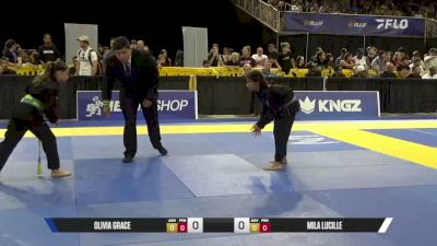 Mila Lucille vs Olivia Grace 2026 Pan Kids Jiu-Jitsu IBJJF Championship