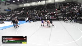218 lbs Cons. Round 3 - Cooper Burbank, Box Elder vs Lewis Hawkes, Wasatch
