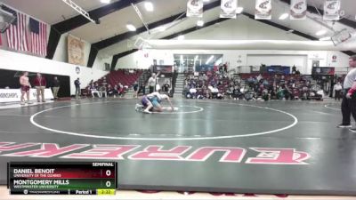 197 lbs Semifinal - Daniel Benoit, University Of The Ozarks vs Montgomery Mills, Westminster University