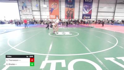 170 lbs Consi Of 32 #1 - Gabriel Thomasson, MA vs Daniel Rhodes, NY