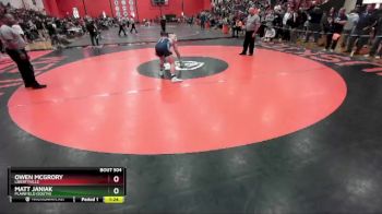 215 lbs Quarterfinal - Owen McGrory, LIBERTYVILLE vs Matt Janiak, Plainfield (SOUTH)