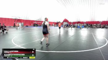 120 lbs Round 1 (6 Team) - Elizabeth Rademacher, Team Pink vs Calli Lacktorin, Team Red