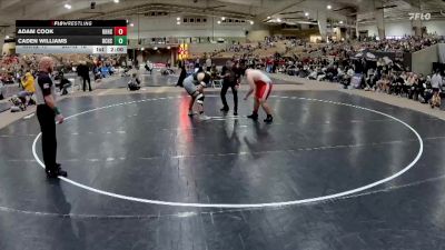 215 lbs Quarterfinals (8 Team) - Caden Williams, Bradley Central High School vs Adam Cook, Knoxville Halls High School