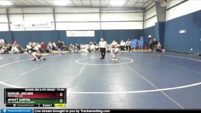 75-80 lbs Round 1 - Wyatt Sartin, All In Wrestling Academy vs Samuel Archer, Team Real Life