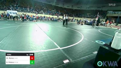 110 lbs Round Of 32 - Miles Romo, Choctaw Ironman Youth Wrestling vs Bowdrie Peters, Roland Youth League Wrestling