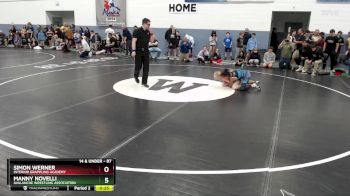 87 lbs Semifinal - Manny Novelli, Avalanche Wrestling Association vs Simon Werner, Interior Grappling Academy